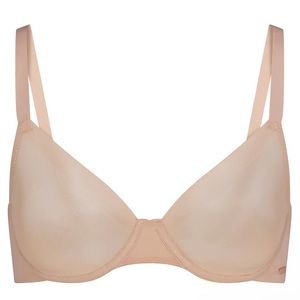 NWT Skims No Show Molded Unlined Demi Bra- Color Mica